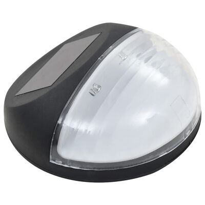 vidaXL soldrevne væglamper LED 24 stk. rund sort