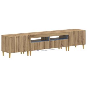vidaXL 3-delt LED TV Skab ARNHEM 3 stk. Artisan-eg Konstrueret tr&aelig;
