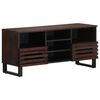 vidaXL tv-bord 100x34x46 cm massivt mangotr&aelig; brun