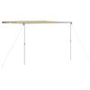 vidaXL solsejl til campingvogn 3x3x2,15 m beige