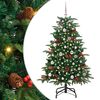 vidaXL Kunstigt juletr&aelig; med stativ Gr&oslash;n 150 cm PVC og metal og plast
