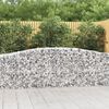 vidaXL buede gabionkurve 9 stk. 400x50x80/100 cm galvaniseret jern