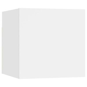 vidaXL sengeskab 30,5x30x30 cm konstrueret tr&aelig; hvid