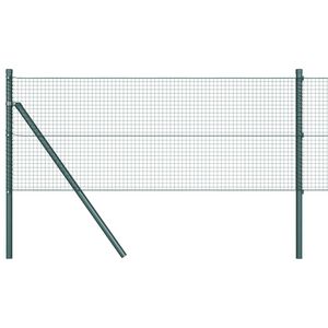 vidaXL Svejset tr&aring;dhegn jordfastg&oslash;relse 10 x 0,8 m PVC-belagt st&aring;l