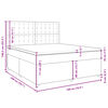 vidaXL kontinentalseng med madras 180x200 cm stof cremefarvet