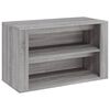 vidaXL skoreol 75x35x45 cm konstrueret tr&aelig; gr&aring; sonoma-eg