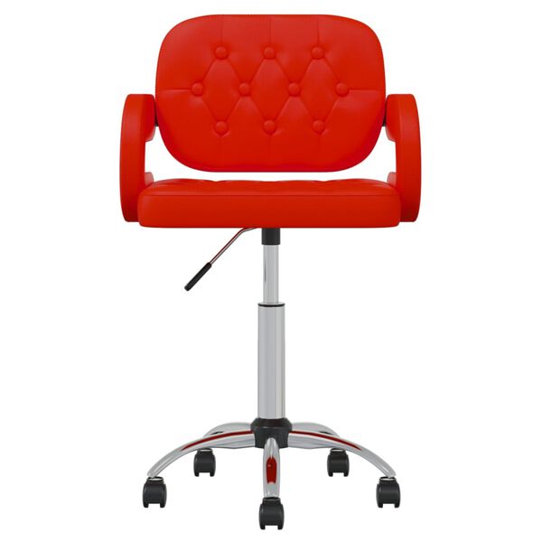 vidaXL drejelig spisebordsstol kunstl&aelig;der r&oslash;d