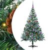 vidaXL Kunstigt juletr&aelig; med 150 LED'er Gr&oslash;n 150 cm PVC og St&aring;l