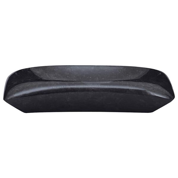 vidaXL håndvask 50x35x10 cm marmor sort