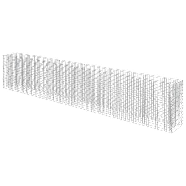 vidaXL gabion-h&oslash;jbed 540x50x100 cm galvaniseret st&aring;l