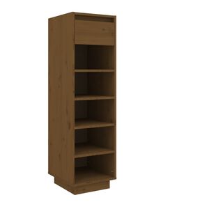 vidaXL skoreol 30x34x105 cm massivt fyrretr&aelig; gyldenbrun