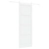 vidaXL Skyded&oslash;r ORKDAL 83 x 232 cm Massivt fyrretr&aelig; Hvid