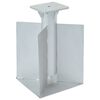 vidaXL nedgravet parasolbase 27,5x27,5x45 cm st&aring;l s&oslash;lvfarvet