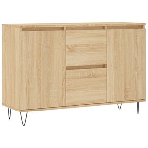 vidaXL sk&aelig;nk 101,5x35x70 cm konstrueret tr&aelig; sonoma-eg