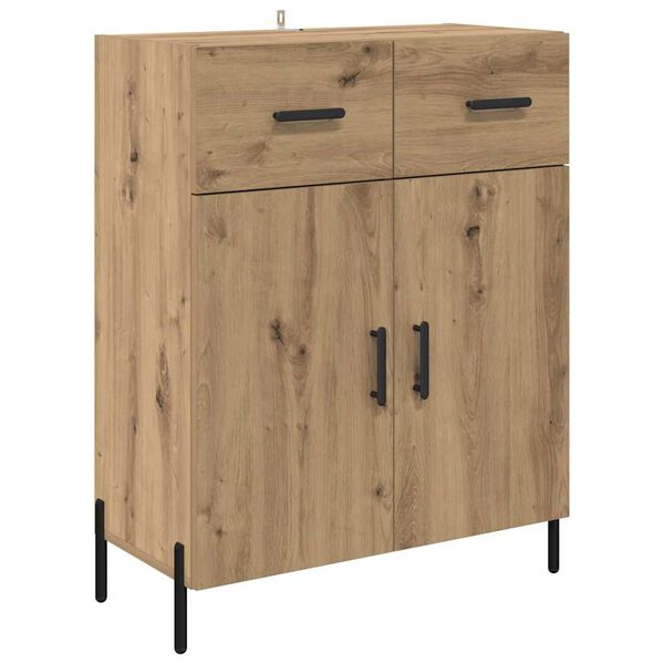 vidaXL Sideboard Artisan Egetr&aelig; 69,5 x 34 x 90 cm Konstrueret tr&aelig;