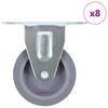 vidaXL faste hjul 8 stk. 75 mm