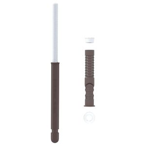 vidaXL Flydende hyldebeslag 12 Beige &Oslash;10 x 170 mm St&aring;l