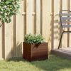 vidaXL plantekasse 36x30x32 cm polyrattan brun