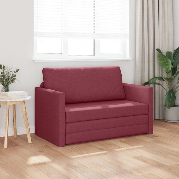 vidaXL Sovesofa 110cm Vinr&oslash;d Stof