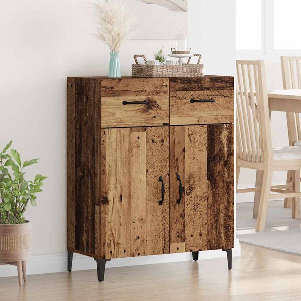 vidaXL Sideboard Gammelt tr&aelig; 69,5 x 34 x 90 cm Konstrueret tr&aelig;