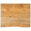 vidaXL bordplade 90x80x3,8 cm naturlig kant massivt mangotr&aelig;