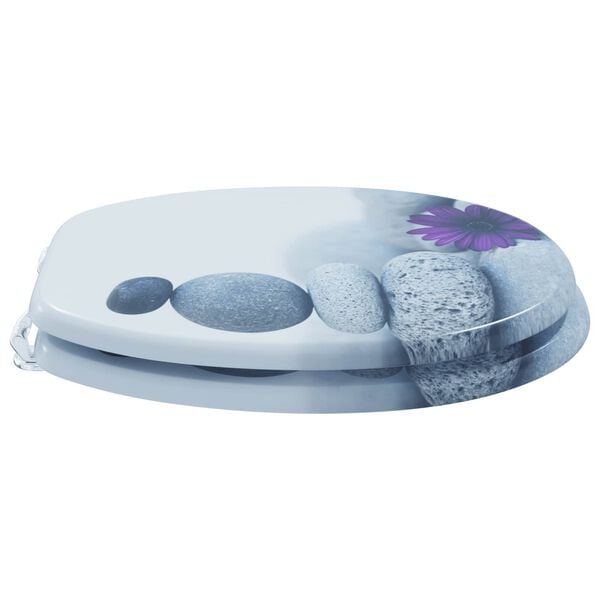 vidaXL Toilet s&aelig;de Gr&aring; 44 x 38 cm MDF plade