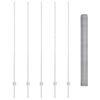 vidaXL Hegn med post S&oslash;lv 1,5 x 10 m St&aring;l