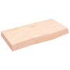 vidaXL bordplade til badev&aelig;relse 60x30x(2-6) cm massivt tr&aelig; ubehandlet