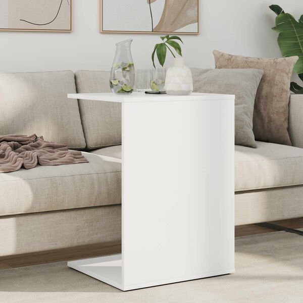 vidaXL Sidebord Hvid 45 x 40 x 62,5 cm Konstrueret tr&aelig;