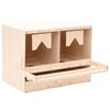 vidaXL rugekasse 2 rum 63 x 40 x 45 cm massivt fyrretr&aelig;