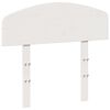 vidaXL sengegavl 75 cm massivt fyrretr&aelig; hvid
