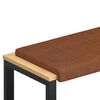vidaXL B&aelig;nkpude Kunstl&aelig;der Brun Dybde 35 cm