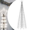 vidaXL LED-juletr&aelig; med spyd 570 LED'er 300 cm koldt hvidt lys