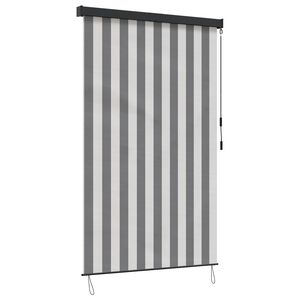 vidaXL Rullegardin Anthracit og hvid 100 x 250 cm Stof og Aluminium