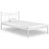 vidaXL sengestel 100x200 cm metal hvid