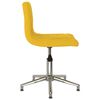 vidaXL drejelige spisebordsstole 2 stk. fl&oslash;jl sennepsgul