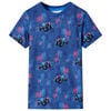 T-shirt til b&oslash;rn str. 104 bl&aring;meleret