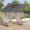 vidaXL Roma Parasol Antracit 286 x 285 x 265 cm Polyester og Aluminium