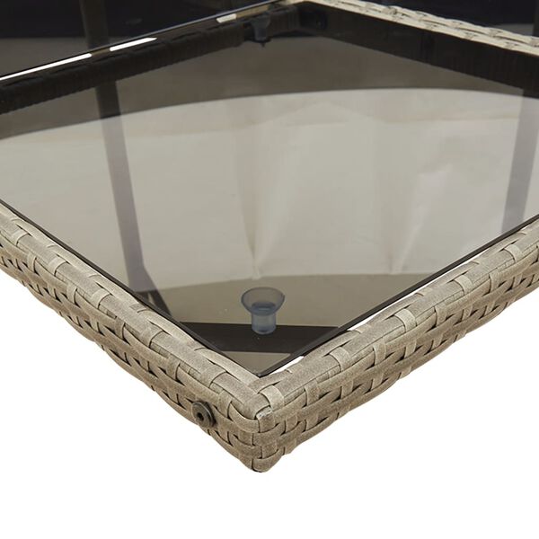 vidaXL spisebordss&aelig;t til haven 15 dele med hynder polyrattan gr&aring;