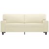 vidaXL 2-personers sofa 140 cm kunstl&aelig;der cremefarvet