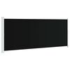 vidaXL sammenrullelig sidemarkise til terrassen 200x500 cm sort