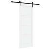 vidaXL Skyded&oslash;r ORKDAL 78 x 202 cm Konstrueret tr&aelig; Hvid og sort