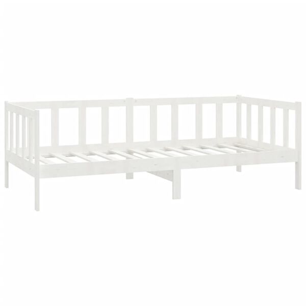 vidaXL daybed med skuffer 90x200 cm massivt fyrretr&aelig; hvid