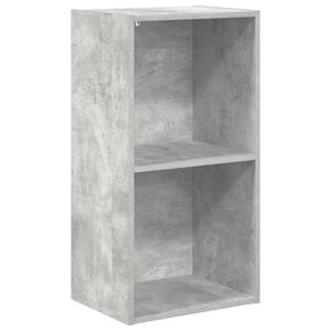 vidaXL bogreol med 2 hylder 40x30x76,5 cm konstrueret tr&aelig; betongr&aring;