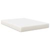vidaXL Sengemadras med madras Creme 140 x 190 cm Stof