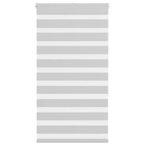 vidaXL zebragardin lysegr&aring; 90x150 cm stofbredde 85,9 cm polyester