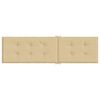 vidaXL hynde til dækstol (75+105) x 50 x 4 cm stof meleret beige