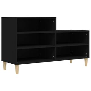 vidaXL skoreol 102x36x60 cm konstrueret tr&aelig; sort