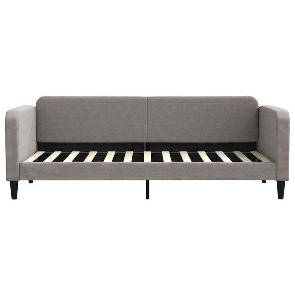 vidaXL daybed med madras 80x200 cm stof gr&aring;brun