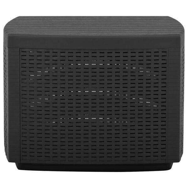 vidaXL havebord 53x53x40 cm plastik grå